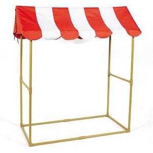 Fun Express Tabletop Tent 2.5 x 3.8 Feet - Carnival Circus Tent Canopy for Event Vendor Booth & Food Stand | Portable Party Stand for Outdoor Backyard Celebrations, VBS & Festival Decorations, 31" x 46 1/2"