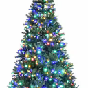 8 ft. Pre-Lit LED Premium Hinged Artificial Christmas Tree with 750 LED Lights and Stand
