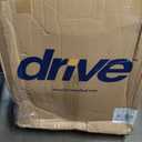 Drive Medical 10257BL-1 4 Wheel Rollator Walker With Seat, Steel Rolling Walker, Height Adjustable, 7.5" Wheels, Removable Back Support, 300 Pound Weight Capacity, Blue