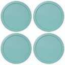 Replacement Lids fits Pyrex 4-Cup Glass Food Storage Container Bowls, 6-Inch Plastic Round Lids Covers for Pyrex 7201-PC, Airtight & Leakproof (4-Pack, Turquoise)Replacement Lids fits Pyrex 4-Cup Glass Food Storage Container Bowls, 6-Inch Plastic Round Lids Covers for Pyrex 7201-PC, Airtight & Leakproof (4-Pack, Fuchsia)