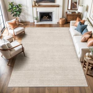Valenrug Washable Rugs 3x5 - Stain Resistant 3x5 Area Rugs for Living Room, Non Slip Backing Printed Entryway Rugs for Bedroom, Foldable Machine Washable Area Rug(3'x5', Beige)