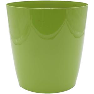 The HC Companies Aria Round Self-Watering Pot - Lightweight Plastic Planter for Herbs & More - Durable Plant Pots for Indoor Plants & Outdoor Plants (8" Glossy Avocado, Pack of 1)