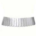 WHIPPY Women Wide Elastic Waist Belt Vintage Wide Stretch Waist Belt Fashion Retro Leather Waistband for Dresses (Gray)