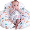 AMASKY Nursing Pillow, More Support for Mom and Baby, Removable Cotton Cover and Colorful Animal Patterns, Machine Washable, Plus Size Baby Pillow, White, Pallet of Product (22.83" (L) * 20" (W) * 7.87" (H))