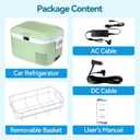 Megiu 12 Volt Refrigerator Portable Car Freezer 13.5 Quart (12.8 Liter) Compressor Cooler 12V/24V DC 110240 Volt AC for Truck Van RV Camper SUV Boat Travel Camping Road Trips Tailgating -18~+15