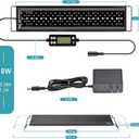 hygger Auto On Off LED Aquarium Light, Full Spectrum Fish Tank Light with LCD Monitor, 24/7 Lighting Cycle, 7 Colors, Adjustable Timer, IP68 Waterproof, 3 Modes for 18"-24" Freshwater Planted Tank