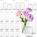 Glass Bud Vases, Set of 24 Clear Flower Vases in Bulk, 3 Sizes Small Flower Vase for Centerpieces Modern Bud Vase for Floral Arrangements, Dining Table Decor, Wedding, Home Decor