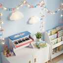 Wooden Kids Piano Keyboard, Mini Piano Toys with 25 Keys Digital Piano for Kids 3+ Years, Gifts Educational Musical Instruments for Girls and Boys, Large