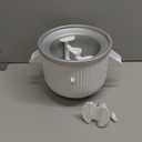 Ice Cream Maker Attachment for KitchenAid, Fits KitchenAid 4.5/5QT & 6QT Mixers, Frozen Ice Cream & Sorbet Gelato Maker, 2 Quart, White