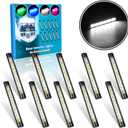 Botepon Upgraded Boat Interior Lights, No Drill Install Marine LED Lights with Adhesive & IP67 Waterproof, Boat Deck/Cockpit Lighting for Night Fishing Safety, White