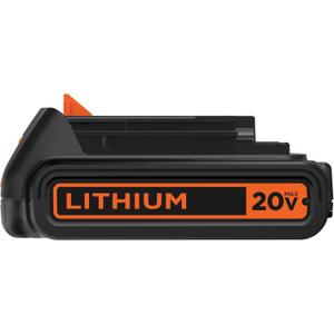 BLACK+DECKER 20V MAX Battery, 1.5Ah Lithium Ion Battery, Extended Runtime, Compatible with Tools, Outdoor Equipment and 20V Vacuums (LBXR20)