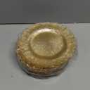 U-QE 60PCS Gold Plates for Party - Gold Plastic Plate Disposable&Reusable - Gold Glitter Heavy Duty Plastic Plates for Party&Wedding Including 30 Dinner 10" & 30 Dessert Plate 7"