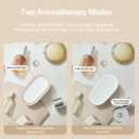 Travel Mini Diffuser for Essential Oils Multifunction Waterless Mini Car Aromatherapy Diffuser for Room Office Bedroom(White)