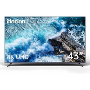 HORION 43 inch Smart TV, 4K UHD LED TV with WebOS 22, Ultra Slim Television with Mega Contrast, HDR10, Dolby Audio - Streaming Live, Bluetooth, Hdmi, WiFi ((P6D Series)