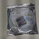 12V White Neon LED Strip Lights - 16.4FT Bendable Waterproof Cuttable, Flex Silicone Neon Rope Lights for Kitchen, Bedroom, Indoor Outdoor DecorationNo Adapter