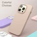 JETech Silicone Case for iPhone 14 Pro Max 6.7-Inch, Silky-Soft Touch Full-Body Protective Phone Case, Shockproof Cover with Microfiber Lining (Gold)