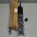 2 Pack Brown Curtain Rods for windows 32 to 62 inch, 5/8 inch Splicing Heavy Duty Metal Curtain Rod Set with Brackets