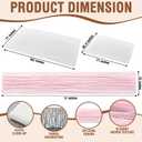 Tigeen 17 Pcs Boho Picnic Set up with Table, Blanket, Pink and White, 70.87" x 102.36"