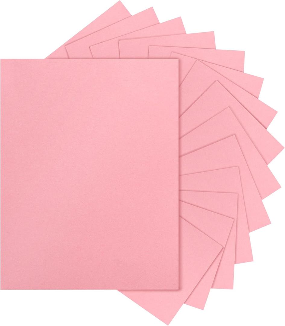 40 Sheets Candy Pink Cardstock 8.5 x 11 Craft Paper, 75lb Premium Heavyweight Paper Card Stock for Valentine's Day, DIY Cards Making, Greeting Cards, Party Decorations, Wedding Invitations