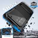 Simicoo Military Metal Heavy Duty Case Compatible with Samsung Galaxy S26 Ultra Drop Protection Rugged Defender Metal Cover with Stand Gorilla Glass Camera Cover Screws Full Body Dustproof Black