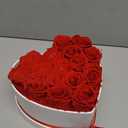 PRESERVED ROSES | GIFT Flowers | 100% REAL ROSES That Lasts for Years | Gift for her | Flowers for ALL OCCASIONS ready to GIFT, Birthday Gift, Valentine's Day Gift (16 Roses (LARGE HEART White Box))
