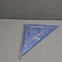 Beslands Aluminum 12-inch Rafter Square Carpenter Measuring Layout Tool Alloy Metal Triangle Ruler Imperial Protractor for Woodworking and Carpentry Blue