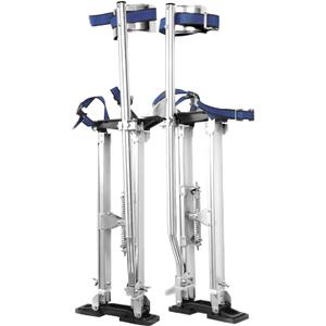 24-40 Inch Aluminum Alloy Drywall Stilts with Sliver for Working at High Places (Silver,24-40 Inch)
