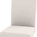 The Durable Henriksdal Chair Cover Width: 20.8 Replacement is Custom Made for IKEA Dining Chair Cover Or Slipcover (Polyester Flax Beige)