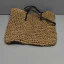 Large Straw Shoulder Bag Summer Beach Bag for Women Straw Tote Bag Handbag With Zipper Summer Shoulder Bag