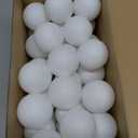 Hanaive 100 Pack Table Tennis Balls Multi Colored 40mm Plastic Balls Bulk Washable Small Game for Carnival Pool Games, Party Decoration Pet Toy (White)