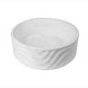420x420x160mm Round Matt White Above Counter Ceramic Basin