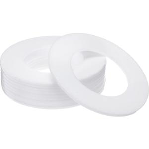 PATIKIL Flat Washers, 10 Pcs 102mm OD 57mm ID 3mm Thickness DN50 PTFE Seal Washers Flange Gasket Sealing Gasket for Faucet Pipe Water Hose