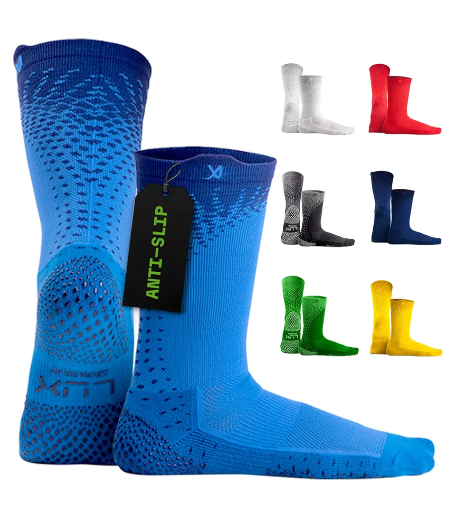 LUX Sports ProCleat Performance Grip Socks GripArray™ - Athletic Socks for Performance Sports - Grip Socks for Men and Women