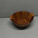 Acacia Wood Salad Serving Bowl Set  Large Wooden Bowl with Forks for Salads, Fruits & Meals  Easy to Clean, Food-Safe, Perfect for Entertaining & Gift Giving