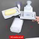 Simple rotatable Multilayer Drain soap Box Bathroom Kitchen Sink Shelf Non-Punching Sponge Shelf Cup Toiletries Shelf