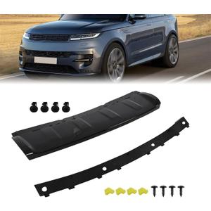 Glossy Black Front Bumper Skid Plate Cover Black Compatible with 2018-2022 Range Sport LR109870