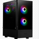 GAMDIAS Talos E3 Micro-ATX Tower Computer Case with Tempered Glass, Gaming M-ATX PC Case with 3X 120mm ARGB Fans, Support Up to 9X Fans Airflow, 360mm AIO/Radiator, 400mm GPU/VGA, 165mm CPU Cooler, 160mm PSU