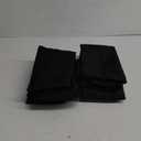 50pcs Polyester Cloth Napkins - 20 x 20 inch Black Dinner Washable Napkins with Hemmed Edges for Restaurant/Wedding/Hotel(50,Black)