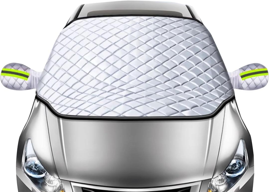 Windshield Cover for Winter Ice/Snow/Frost, Heavy Duty Ultra Thick Protective Windscreen Cover, Snow Ice Frost Dust Water Resistent, Pefect for Car SUV All Years Autumn/Winter (59 x 47")