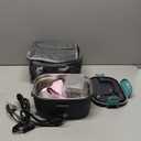 Electric Lunch Box for Men, Women & Adults - 80W Fast Heating - Heated Lunch Box with Dual 1.5L SS Containers - Portable Food Warmer for Car, Truck, Office (Blue)