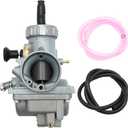 Carburetor w/Hose Compatible with Kawasaki KX65 KX80 Suzuki RM65 RM80 RM85 Yamaha YZ80 YZ85