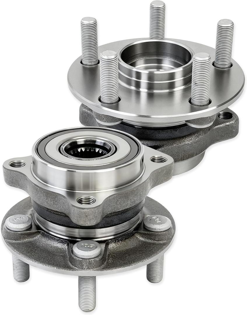 2 Pcs 513303 Front Wheel Bearing Hub Assembly Compatible with Subaru Forester 2009-2014 (NOT Include 2010), Impreza 2008-2009 & 2011-2014, WRX 2013-2014, XV Crosstrek 2014, 5 Lugs (OE Size)