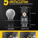 AUXITO Latest CANBUS 3157 Switchback LED Bulbs 3057 3457 4157 Dual Color Amber/White Anti Hyper Flash Built-in Resistor Error Free Turn Signal Lights and DRL/Parking Lights, Pack of 2