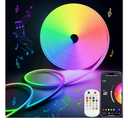 Lamomo RGB Neon LED Strip Lights, 16.4Ft Led Neon Rope Lights with App Remote Control, Music Sync, Indoor IP65, Waterproof, Flexible DIY Lights Design for Bedroom, Living, Gaming Room, Party Decor