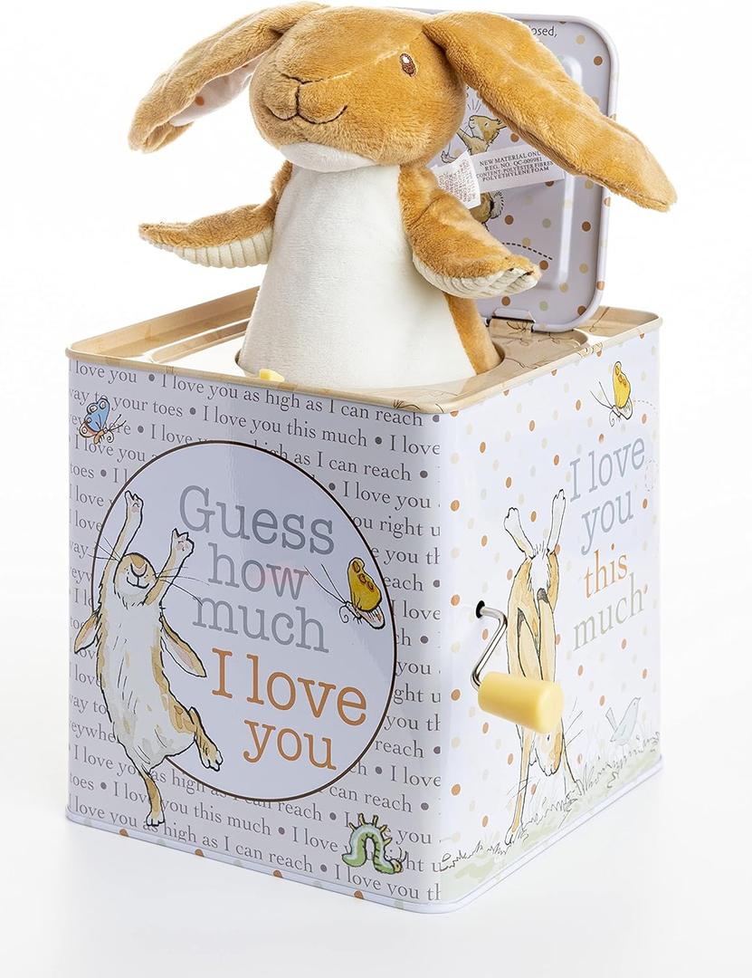 KIDS PREFERRED Guess How Much I Love You - Nutbrown Hare Jack-in-The-Box - Musical Toy for Babies (Pack of 1)