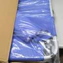 3-in-1 Sun Tanning Chair with Face Holes, Breathable Chaise Lounge Chair Outdoor, 5-Position Recliner, Lay Flat, Folding Side Table, Removable Pillow, Max 330lbs, Beach, Patio, Camping, Blue