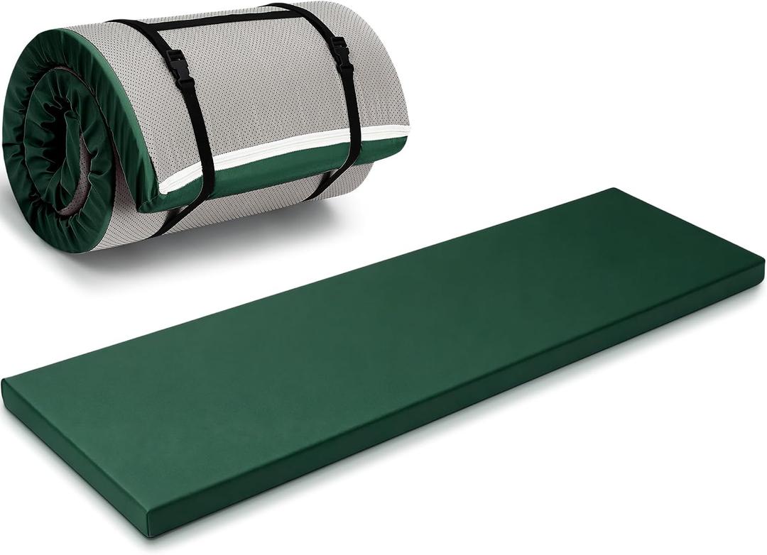Lyrow 2 Inch Thick Yoga Mat 72x24 with Carry Strap Foam
