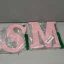 2 x AOCEAN 8 Inch Pink Wood Letters Unfinished Wood Letters for Wall Decor Decorative Standing Letters Slices Sign Board Decoration for Craft Home Party Projects (S)