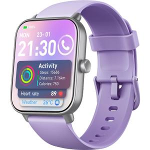 Smart Watches for Women, Alexa Built-in, Stable Bluetooth Call, Fitness Tracker with Heart Rate/SpO2/Stress/Sleep Monitor, 100 Sports, IP68 Waterproof Smartwatches for iOS Android
