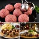 Meat Baller Tongs, 2-Pack Stainless Steel Meatball Maker with Detachable Anti-Slip Handles Non-Stick Food Scoop for Meatballs, Cake Pops, Cookie Dough, Ice Cream, and BBQ (1.38" & 1.78")